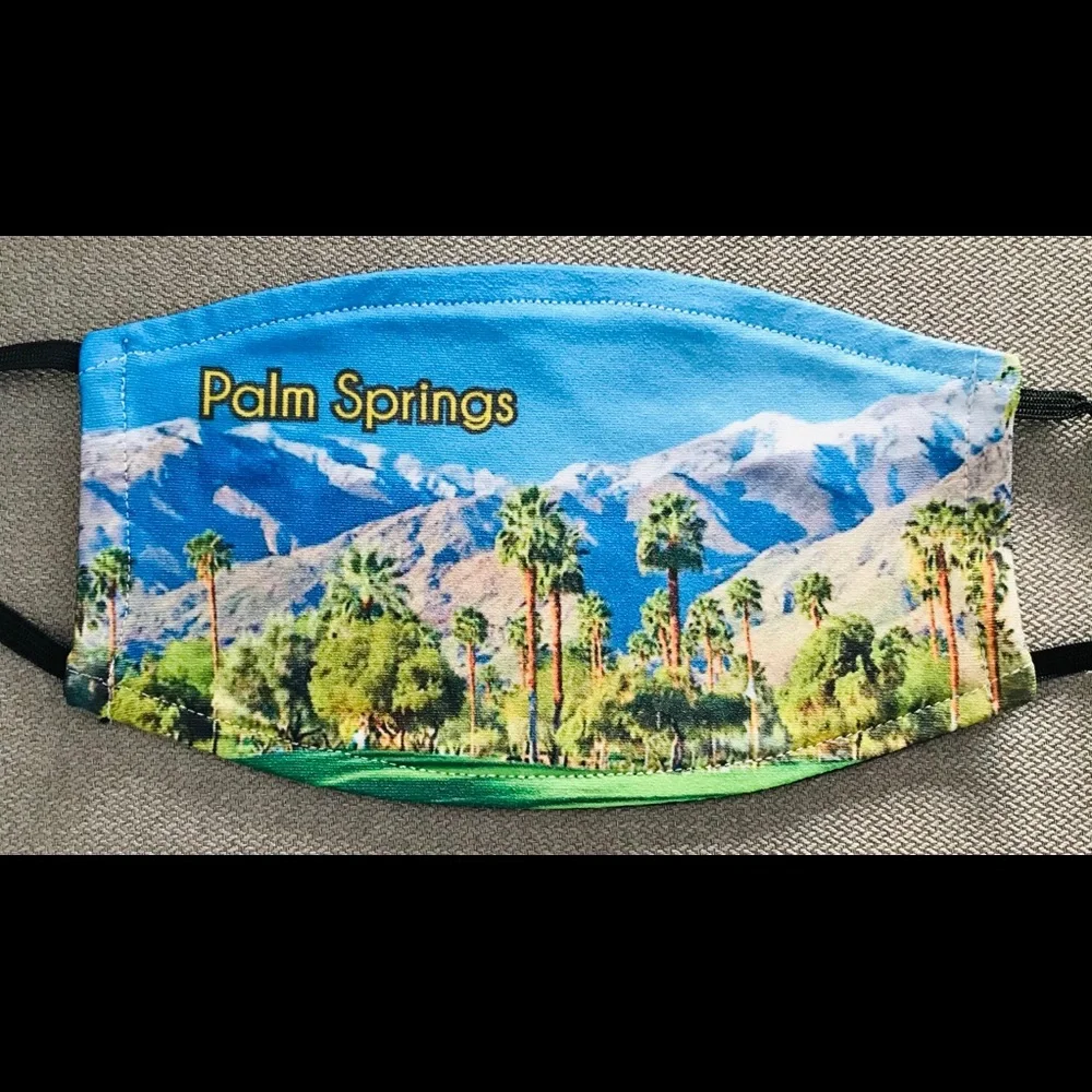 Beautiful New PALM SPRINGS Adult FACE MASK O/S